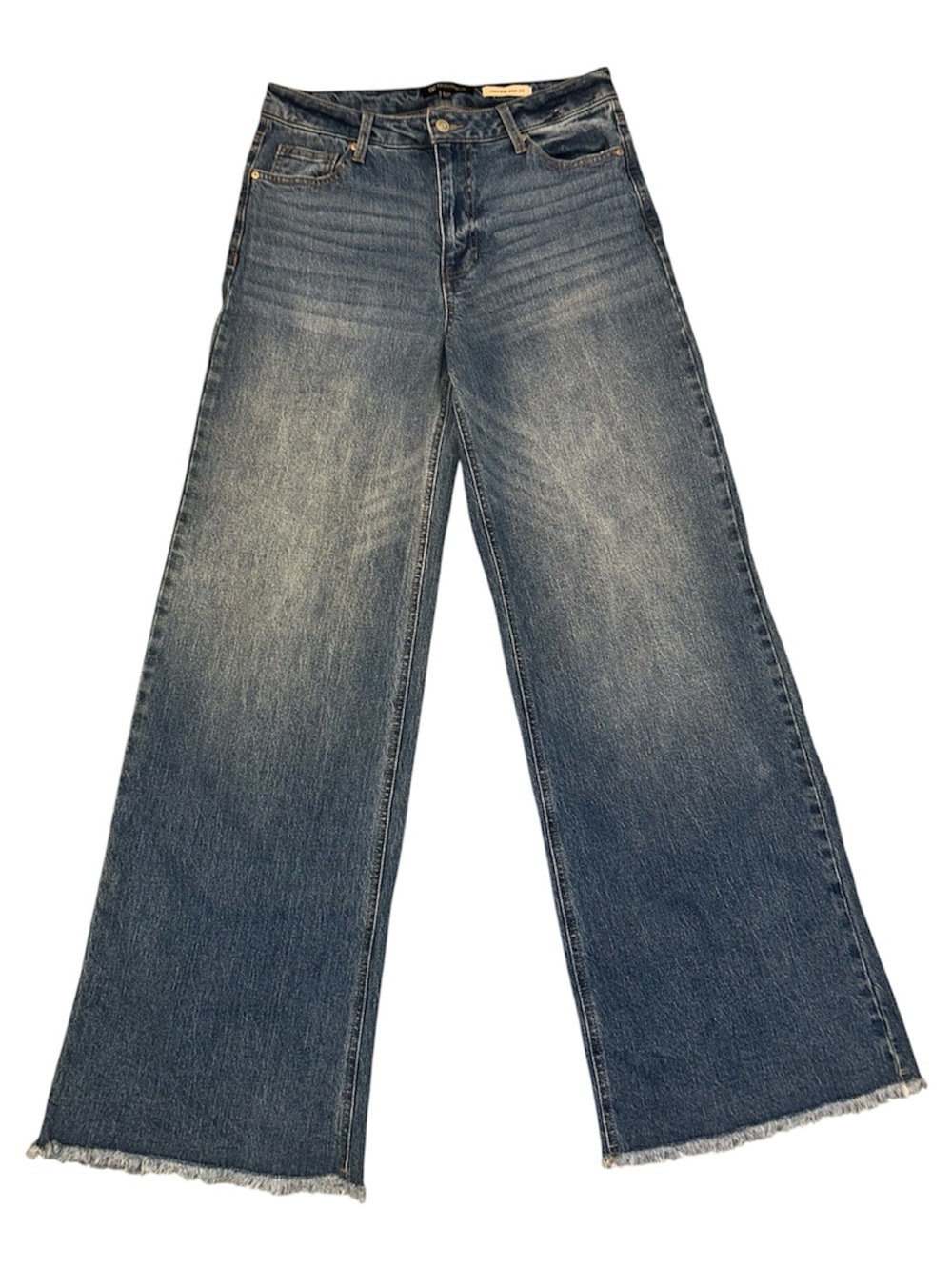 BCBG Wide Leg Women's Jeans in Faded Blue